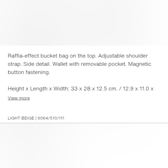 Zara Raffia Effect Bucket Bag - Picture 2 of 5